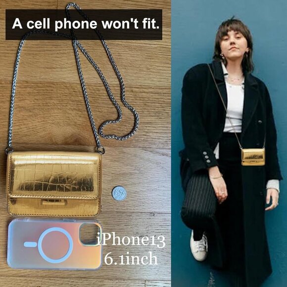 Glamorous & Lightweight Croc-Embossed Crossbody Bag for Everyday Elegance - Picture 3 of 7